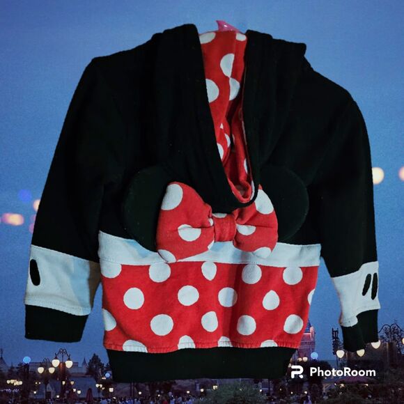 Disney‎ Parks Minnie Zip Up Hoodies Size 18M - Picture 2 of 2